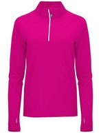 Roly Sport Sweatshirt Melbourne mit Half-Zip für Damen, Black 02 S, RY1114 – Fuchsia 40