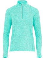 Roly Sport Sweatshirt Melbourne mit Half-Zip für Damen, Black 02 S, RY1114 – Heather Green Mint 980