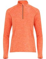 Roly Sport Sweatshirt Melbourne mit Half-Zip für Damen, Black 02 S, RY1114 – Heather Orange 310