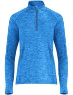 Roly Sport Sweatshirt Melbourne mit Half-Zip für Damen, Black 02 S, RY1114 – Heather Royal Blue 248