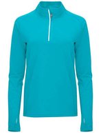 Roly Sport Sweatshirt Melbourne mit Half-Zip für Damen, Black 02 S, RY1114 – Turquoise 12