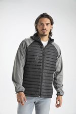 Roly Minsk Jacke mit Softshell-Ärmeln, Black 02/Black Melange 243 L, RY1120 – Bild 1