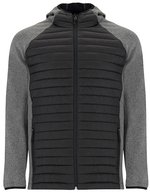 Minsk Jacke mit Softshell-Ärmeln – Black 02/Black Melange 243