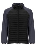 Minsk Jacke mit Softshell-Ärmeln – Black 02/Lead 23