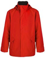 Roly Parka mit Kapuze und Windblende – Red 60