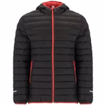 Roly Sport Norway Sport Jacke mit Kapuze, Black 02/Red 60 S, RY5097 – Bild 3