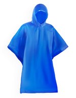 Stamina Faltbarer Regenponcho mit Kapuze – Royal Blue 05