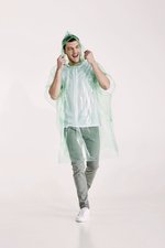 Stamina Transparenter Regenponcho Shaka aus LDPE, Fern Green 226 127 x 102 cm, RY5601 – Bild 1