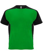 Roly Sport Bugatti T-Shirt mit Kontrasteinsätzen – Fern Green 226/Black 02