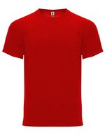 Roly Sport Monaco Funktions-T-Shirt mit Rundhalsausschnitt, Turquoise 12 XL, RY6401 – Red 60
