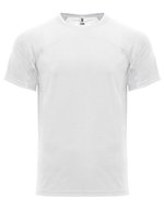 Roly Sport Monaco Funktions-T-Shirt mit Rundhalsausschnitt, Turquoise 12 XL, RY6401 – White 01