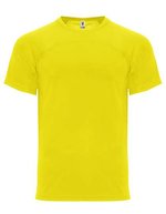 Roly Sport Monaco Funktions-T-Shirt mit Rundhalsausschnitt, Turquoise 12 XL, RY6401 – Yellow 03