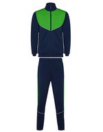 Roly Sport Evans Trainingsanzug mit schmalem Schnitt – Navy Blue 55/Fern Green 226