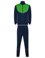 Roly Sport Trainingsanzug Evans mit Reißverschluss für Kinder – Navy Blue 55/Fern Green 226