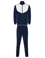 Roly Sport Trainingsanzug Evans mit Reißverschluss für Kinder, Black 02/Ebony 231 4 Jahre, RY6402K – Blu navy 55/Bianco 01