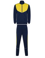 Roly Sport Trainingsanzug Evans mit Reißverschluss für Kinder, Black 02/Ebony 231 4 Jahre, RY6402K – Blu navy 55/Giallo 03