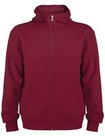Roly Montblanc Kapuzen-Sweatjacke mit Reißverschluss, Navy Blue 55 S, RY6421 – Granato Rosso 57