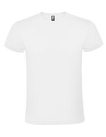 Roly Atomic 150 T-Shirt, Baumwolle, Tubular-Schnitt, Kelly Green 20 XXL, RY6424 – Blanc 01