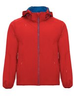 Roly Siberia Softshelljacke mit abnehmbarer Kapuze, Bermellion Orange 311 XS, RY6428 – Rouge 60/Bleu royal 05