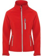 Roly Antartida Softshell Jacke mit Fleecefutter, Black 02 XL, RY6433 – Rosso 60