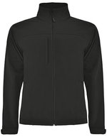 Roly Rudolph Softshelljacke mit verstaubarer Kapuze, Black 02 S, RY6435 – Dark Lead 46