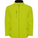 Roly Men´s Nebraska Softshell Jacket Lime Punch 235 XXL (RY6436), RY6436 – Bild 3