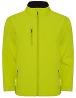 Roly Men´s Nebraska Softshell Jacket Lime Punch 235 XXL (RY6436), RY6436 – Citron vert Punch 235