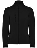 Roly Nebraska Softshell Jacke mit Kordelzug für Damen, Black 02 S, RY6437 – Black 02