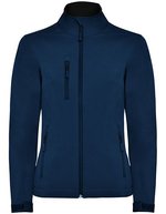 Roly Nebraska Softshell Jacke mit Kordelzug für Damen, Black 02 S, RY6437 – Navy Blue 55