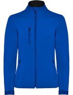 Roly Nebraska Softshell Jacke mit Kordelzug für Damen, Black 02 S, RY6437 – Royal Blue 05