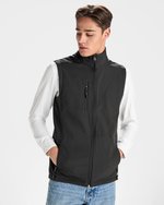 Roly Softshell Weste Quebec, wind- und wasserabweisend, Black 02 L, RY6438 – Bild 1