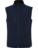 Roly Softshell Weste Quebec, wind- und wasserabweisend, Black 02 L, RY6438 – Blu navy 55