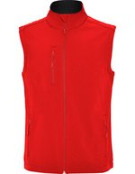 Roly Softshell Weste Quebec, wind- und wasserabweisend, Black 02 L, RY6438 – Rosso 60