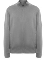 Roly Sweatjacke Ulan mit Stehkragen, Black 02 3XL, RY6439 – Melange Grigio 58