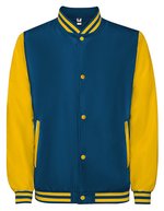 Veste universitaire California – Bleu cobalt 201/Dore Jaune 96