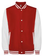 Veste universitaire California – Rouge 60/Blanc 01