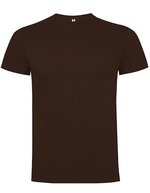 Roly Baumwoll Kurzarm T-Shirt mit Nackenband, Ebony 231 XL, RY6502 – Cioccolato 87