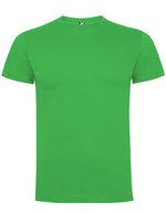 Roly Baumwoll Kurzarm T-Shirt mit Nackenband, Ebony 231 XL, RY6502 – Oasis Verde 114