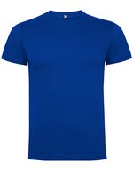 Roly Baumwoll Kurzarm T-Shirt mit Nackenband, Ebony 231 XL, RY6502 – Blu reale 05