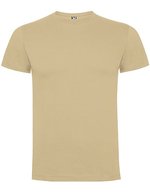 Roly Baumwoll Kurzarm T-Shirt mit Nackenband, Ebony 231 XL, RY6502 – Sabbia 07