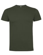 Roly Baumwoll Kurzarm T-Shirt mit Nackenband, Ebony 231 XL, RY6502 – Venture Verde 152