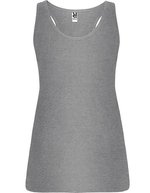 Roly Tank Top Brenda mit Racerback für Damen, White 01 M, RY6535 – Chine Gris 58