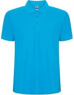 Roly Pegaso Premium Poloshirt mit Nackenband, Black 02 XXL, RY6609 – Turquoise 12