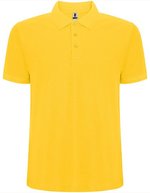 Roly Pegaso Premium Poloshirt mit Nackenband, Black 02 XXL, RY6609 – Yellow 03