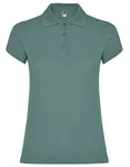Roly Poloshirt Star, taillierter Schnitt für Damen, Heather Grey 58 M, RY6634 – Calm Blue 171