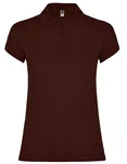 Roly Poloshirt Star, taillierter Schnitt für Damen, Heather Grey 58 M, RY6634 – Chocolate 87