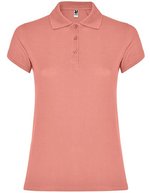 Roly Poloshirt Star, taillierter Schnitt für Damen, White 01 L, RY6634 – Clay Arancione 266