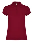 Roly Poloshirt Star, taillierter Schnitt für Damen, Heather Grey 58 M, RY6634 – Garnet Red 57