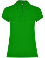 Roly Poloshirt Star, taillierter Schnitt für Damen, White 01 L, RY6634 – Erba Verde 83