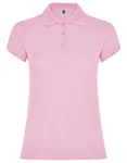 Roly Poloshirt Star, taillierter Schnitt für Damen, Heather Grey 58 M, RY6634 – Light Pink 48